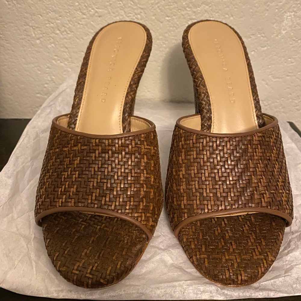 Veronica BeardBrown Woven wedge sandals